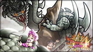 THE SERPENT KING DRAGON RISES - Pro and Noob VS Monster Hunter 4 Ultimate! (Dalamadur Gameplay)