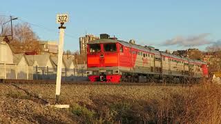 3ТЭ10М-1416 на перегоне Криволучье - Тула-3 МСК ж.д.