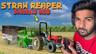 Dinosaur 855 with Tudi Wali Machine || Straw Reaper | FS22 | Happy Goldsmith