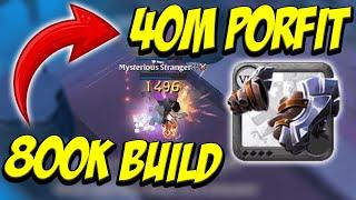 800K BUILD 40M PROFIIT !!! THIS DAMAGE IS INCREDIBLE | SOLO PVP MISTS  ( Albion Online )