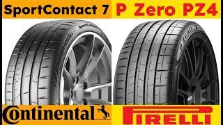 Continental SportContact 7 vs Pirelli P Zero PZ4