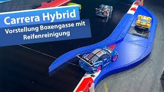 Carrera Hybrid: Boxengasse mit Reifenreinigung von rdy2extrude - Funktioniert das?