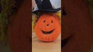 Needle Felt a Jack O’Lantern with us this Wooly Wednesday! Easy, Beginner Tutorial! #livingfelt