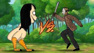 Momo vs Jason Voorhees #Shorts Funny Animation Drawing Cartoon 2