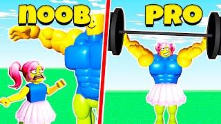 СИМУЛЯТОР КАЧКА от НУБА до ПРО в Lifting Heroes Roblox!