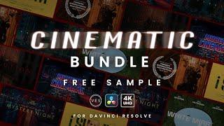 6 FREE CINEMATIC TITLES FOR DAVINCI RESOLVE