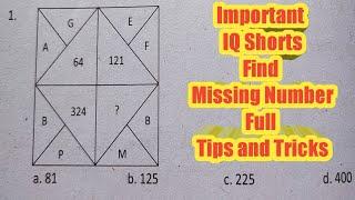 Important IQ Shorts Missing Number  #tips #tricks #psc #aspirants #iq