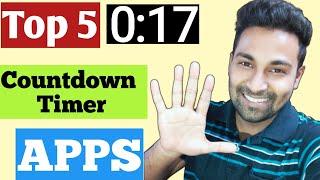 Top 5 Timer Apps for Android  Best 5 Timer Apps for Mobile  Free Countdown Timer Apps for Android