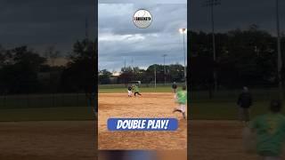 Marshall Levy Turns the Double Play! #bkssoftball