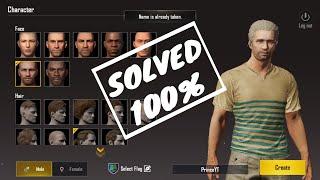 PUBG - Name Is Already Taken SOLVED 100% - Character Creation | 2024 Latest STILL WORKING