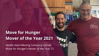 Gentle Giant Moving Company is Move for Hunger's Mover of the Year 2021!
