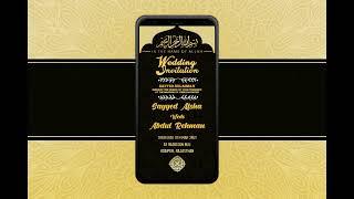 Muslim Wedding Invitation Card || Customise Your Own || FDS CREATION