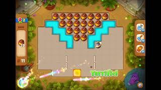 GardenScapes Level 2889 no boosters (18 moves)