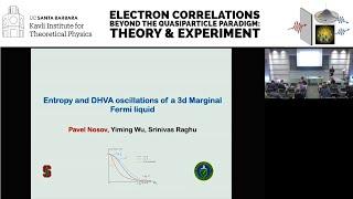 Magneto-oscillations of a disorder-free three dimensional marginal Fermi liquid▸Sri Raghu (Stanford)