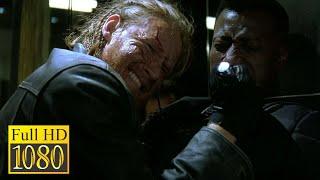 The vampires caught Wesley Snipes, but the mentor saved him in the movie Blade (1998)