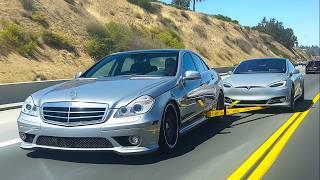 Tow Charging Tesla at 70MPH for 25 miles