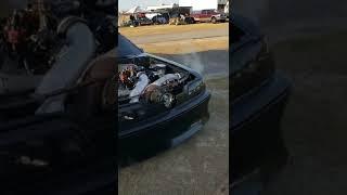 Turbo LS Swapped Foxbody Mustang. Nicknamed "Johnny Cash "