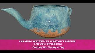 Creating The Glazed Cover in Substance Painter for Vray Rendering