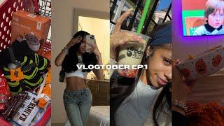 VlogTober ep.1 : trying fall drink, spooky girls night, 21 savage party + more