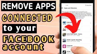 HOW TO REMOVE APPS CONNECTED TO YOUR FACEBOOK ACCOUNT 2024 QUICK TUTORIAL