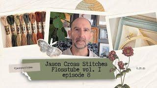 Flosstube vol. 1 ep. 8: A C-ewe-te Finish, a Feline Cameo, and Tons of WIPS