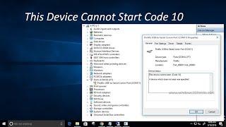 "This device can not start" (code 10) Error solved in Windows 10 (Urdu)