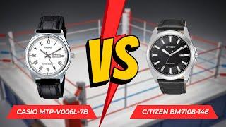 Dresswatch comparison: Casio MTP vs. Citizen BM7108-14E