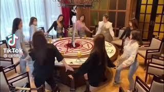 Stan Twitter: Cuties doing a dance ritual to summon Jiafei while a Jiafei remix of Gimme More plays!