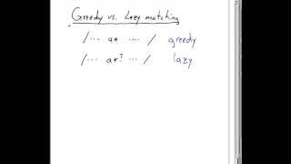 Greedy vs. lazy matching for regex