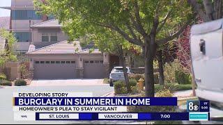 Burglary in Summerlin home