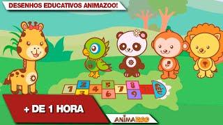 Maratona de Desenhos Educativos Animazoo: 1 HORA de desenhos animados musicais COMPLETOS