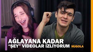 Pqueen - "Ağlayana Kadar "Şey" Videolar İzliyorum" İzliyor (Hugola)