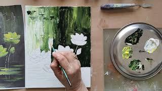 FREE Tutorial - KNIFE Painting - Art Canvas Design Studio