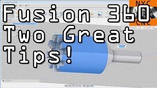 Two Great Fusion 360 CAD Tips!