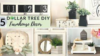 ⭐️5 NEW Dollar Tree Farmhouse DIY Home Decor