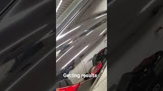 Unbelievable change .Polishing and scratch removal. #black #car #new
