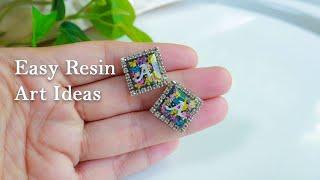 How to make uv resin accessories | UV resin ideas for beginners | uv resin tutorial step by step