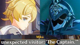 VARKA Meets THE CAPTAIN, MIKA Reads Letter From The Grand Master Cutscene Genshin Impact