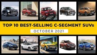 Top 10 Best Selling C Segment SUVs In India In Oct 2021 | Creta, Seltos, Kushaq, Taigun, Compass