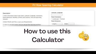 How to calculate solar inter row spacing | Step By Step Tutorial | Basics of Shadow Analysis