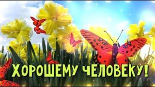 Добрые пожелания и красивые слова! Хорошему человеку от меня! [ Открытка ]