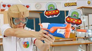 NERF Battle: Paper Alien Invasion 中二宇宙人