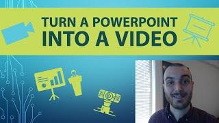 Easily Turn a PowerPoint Into a Webcam Video Presentation - Record the Slides and Yourself