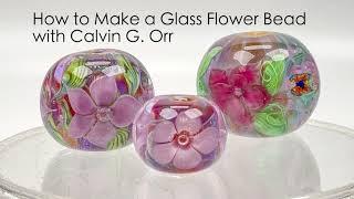 Hot Glass Flower Bead-Making Demo with Calvin Orr at The Bead Gallery, Honolulu!