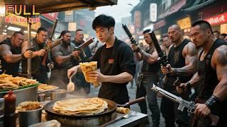 A thug provokes a pancake stall owner on the street, only to discover he is a god of war!