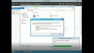 Install VMware Tools on Windows 2012 Server R2 (vmware tools setup cant verify that the required)