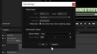 EDIUS & NewBlue Titler Pro 5: Making the DVC tutorial title