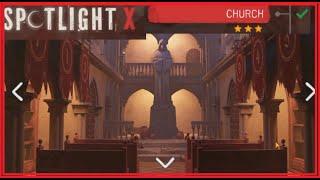 Spotlight X  Church  level 10  walkthrough 3 Stars!