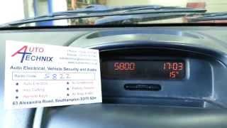 How to enter a Renault radio code without the steering controls