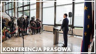 Konferencja prasowa marszałka Sejmu Szymona Hołowni